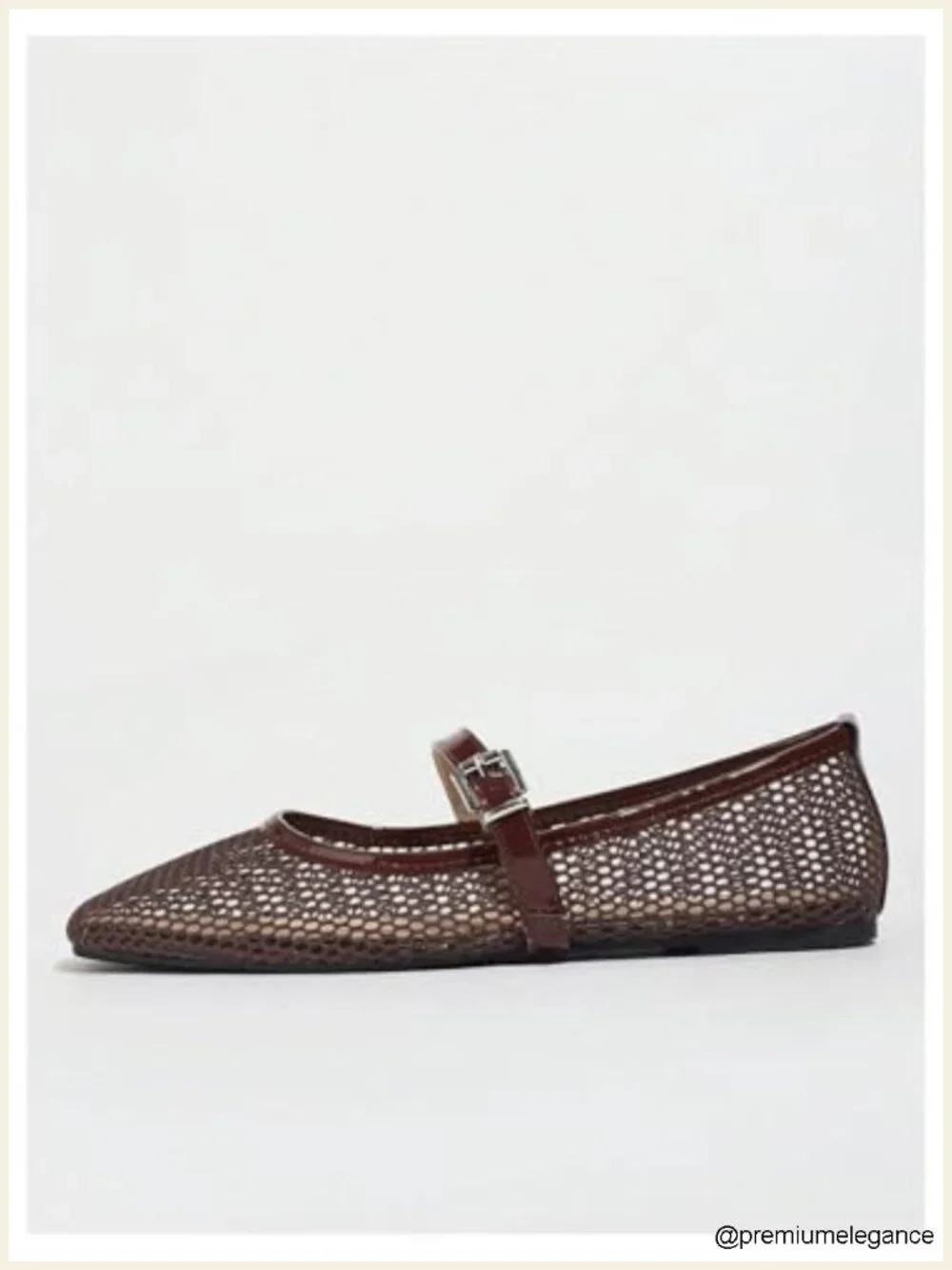 Lace Mesh Ballet Flats Comfortable Summer Dressy Square Closed Toe Shoes